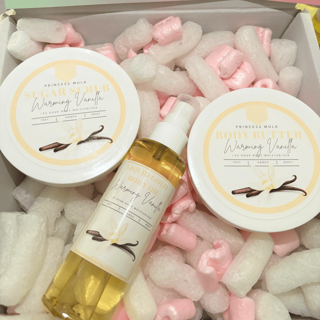 WARMING VANILLA SCENTED BODY CARE GIFT SET