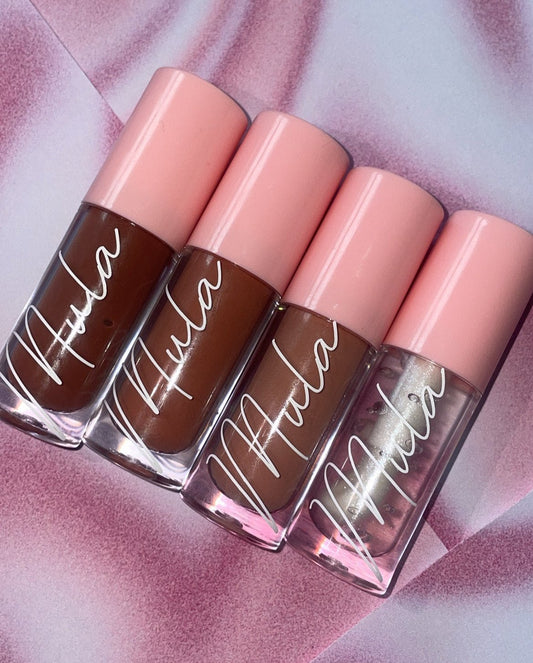 THE NUDE LOUNGE BROWN LIP GLOSS BUNDLE